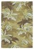 8' X 10' Moss Green Hand Tufted Palm Trees Indoor Area Rug