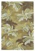 8' X 10' Moss Green Hand Tufted Palm Trees Indoor Area Rug