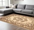 9' X 13'  Polypropylene Ivory Area Rug