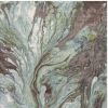 9' X 13'  Green And Brown Abstract Marble Area Rug