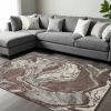 9' X 13'  Polypropylene Mocha Area Rug