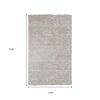10' X 13' Ivory Heather Indoor Shag Rug