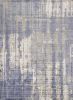 8' X 11' Blue and Gray Abstract Hand Loomed Area Rug