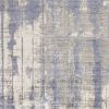 8' X 11' Blue and Gray Abstract Hand Loomed Area Rug
