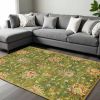 9' X 13' Wool Emerald Green Area Rug