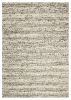 9' X 13' Grey Heather Hand Woven Knobby Stripes Indoor Area Rug