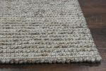 9' X 13' Natural Beige Hand Woven Knobby Loop Indoor Area Rug