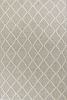 9' X 13' Grey Hand Woven Diamond Pattern Indoor Area Rug