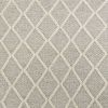 9' X 13' Grey Hand Woven Diamond Pattern Indoor Area Rug