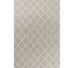 9' X 13' Grey Hand Woven Diamond Pattern Indoor Area Rug
