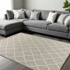 9' X 13' Grey Hand Woven Diamond Pattern Indoor Area Rug