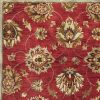 3' X 5' Red Hand Tufted Wool Traditional Floral Indoor Area Rug