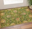 3' X 5' Emerald Green Hand Tufted Wool Traditional Floral Indoor Area Rug