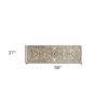 7' Grey Hand Tufted Wool Traditional Floral Indoor Area Rug