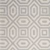 3' X 5' Grey Hand Tufted Geometric Indoor Area Rug