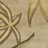 3' X 5' Sand Beige Hand Tufted Tropical Leaves Indoor Area Rug