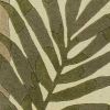 3' X 5' Ivory Hand Tufted Bordered Tropical Leaves Indoor Area Rug