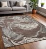 5' X 8' Mocha Marble Indoor Area Rug
