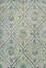 5' X 8' Ivory Or Teal Tropical Parisian Indoor Area Rug