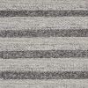 3' X 5' Grey White Hand Woven Knobby Stripes Indoor Area Rug