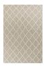 3' X 5' Grey Braided Diamonds Wool Indoor Area Rug