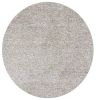 6' Ivory Round Hand Woven Area Rug