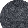6' Round Black Heather Plain Indoor Area Rug