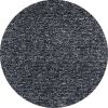 6' Round Black Heather Plain Indoor Area Rug