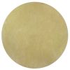 6' Round  Polyester Canary Yellow Area Rug