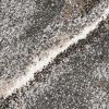 5' X 8' Charcoal Grey Machine Woven Ogee Indoor Area Rug