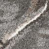 5' X 8' Charcoal Grey Machine Woven Ogee Indoor Area Rug