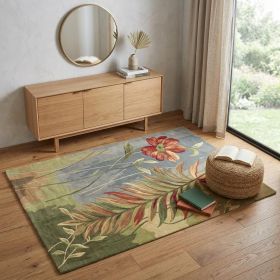 3' X 6' Wool Multicol Or Area Rug