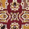 7' Octagon Red Floral Panel Bordered Indoor Area Rug
