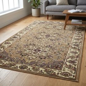 8' Beige And Ivory Area Rug