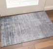 3' X 5' Slate Gray Abstract Hand Loomed Area Rug