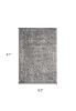 5' X 8' Grey Vintage Floral Bordered Indoor Area Rug