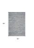 5' X 7' Ocean Blue Hand Tufted Abstract Indoor Area Rug