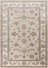 8' X 10' Beige Or Ivory Floral Vine Bordered Indoor Area Rug