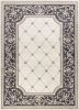 8' X 10' Ivory Grey Floral Indoor Area Rug