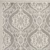7' X 11' Silver Geometric Mosaic Uv Treated Indoor Area Rug