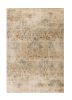 8' X 11' Champagne Beige Machine Woven Damask Indoor Area Rug