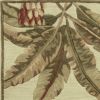 10' Ivory Hand Tufted Tropical Indoor Runner Rug