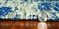 3' X 4' Blue Abstract Area Rug