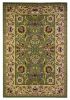 2' X 3' Green Taupe Machine Woven Floral Traditional Indoor Accent Rug