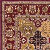 2' X 3' Red Machine Woven Traditional Quatrefoil Indoor Accent Rug