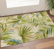 2' X 3' Sand Botanical Leaves Hand Tufted Area Rug