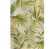 2' X 3' Sand Botanical Leaves Hand Tufted Area Rug
