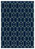 2' X 3' Uv Treated Polypropylene Navy Accent Rug
