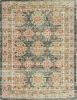 2' X 4' Charcoal Medallion Hand Woven Distressed Area Rug