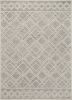 2' X 4' Sand Wool Geometric Hand Tufted Area Rug